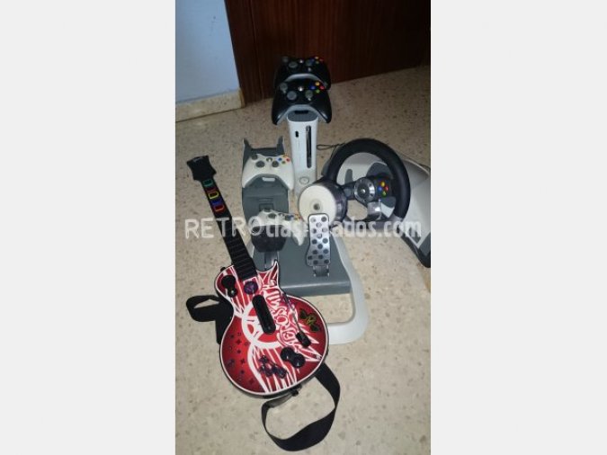 Xbox 360 + Volante + Micros + Guitarra