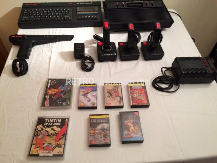 ZX SPECTRUM +2 CON ACCESORIOS Y JUEGOS 1