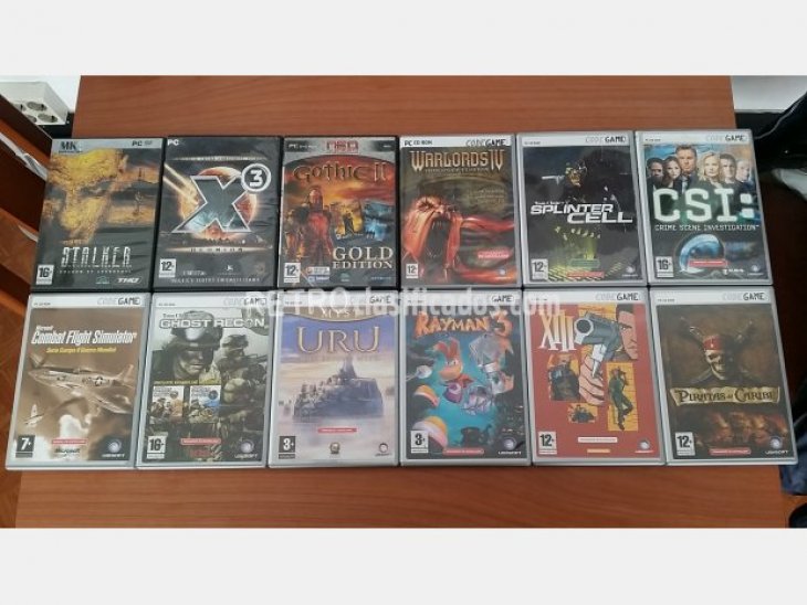 Lote de 12 juegos de PC por 20 euros