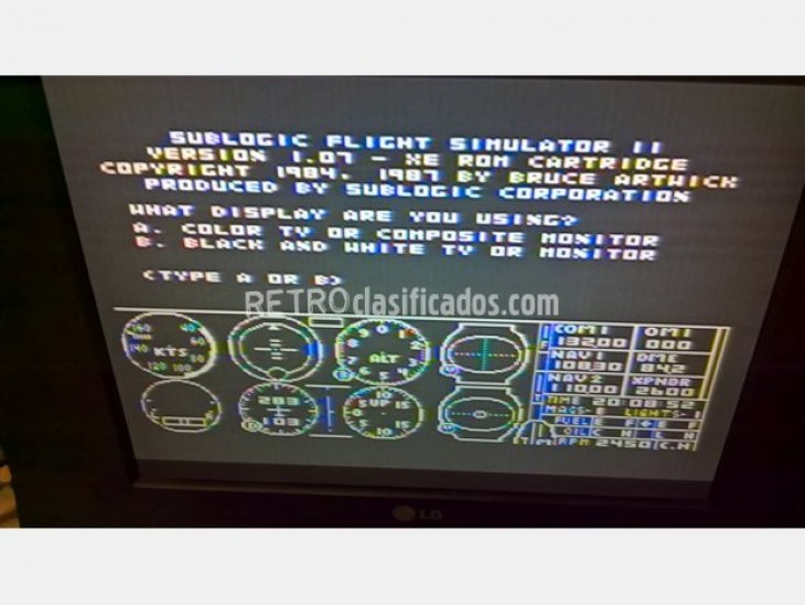 Ordenador Atari 800 XL + The!Cart 5