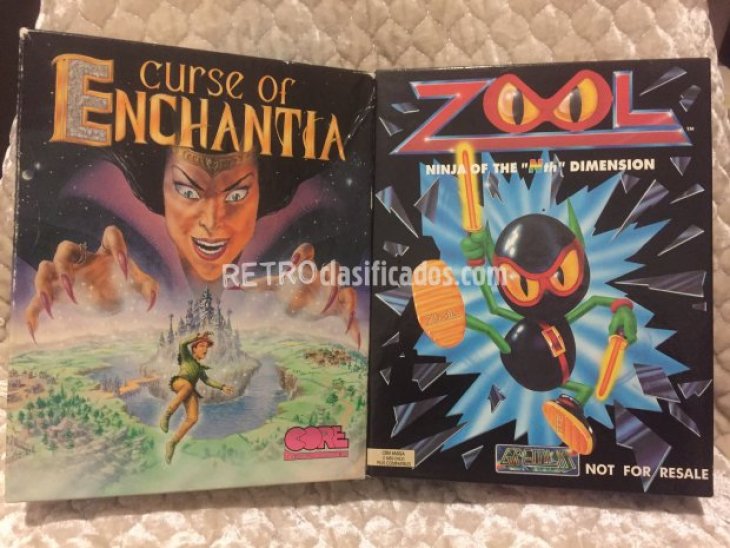 Juegos Amiga: Zool & Curse of enchantia
