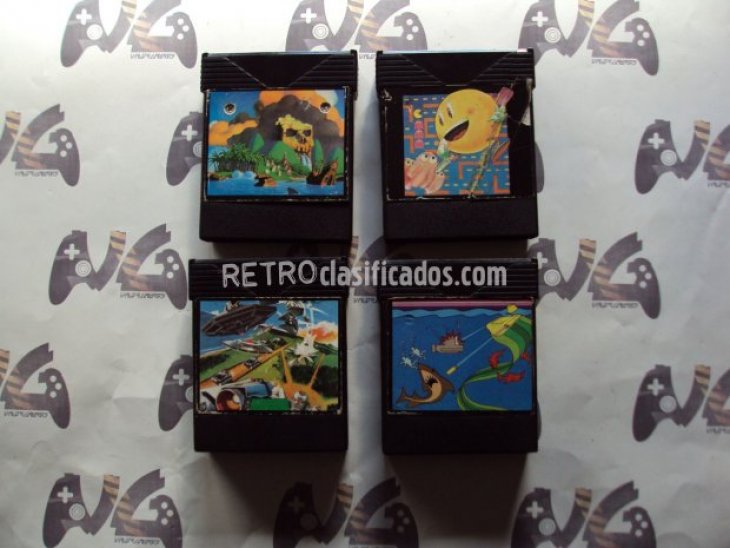 pack 16 juegos  en 4 cartuchos 2600 1