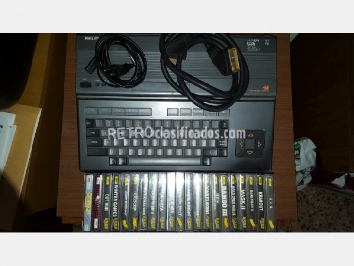 Ordenador MSX2 Philips NMS 8245 + juegos