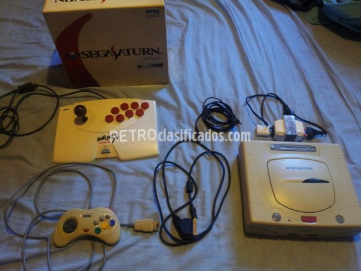 sega saturn blanca japonesa completa 1