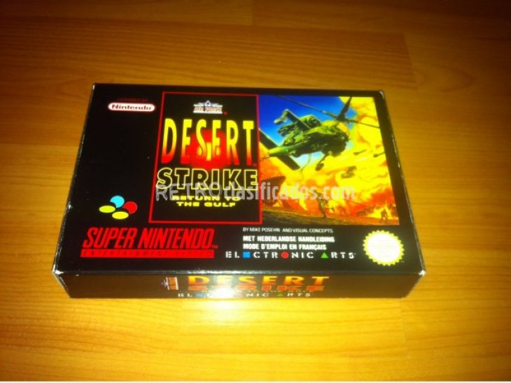 Desert Strike juego original SNES 4