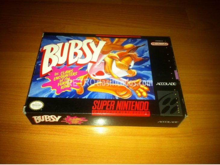 Bubsy Juego original Super Nintendo 4