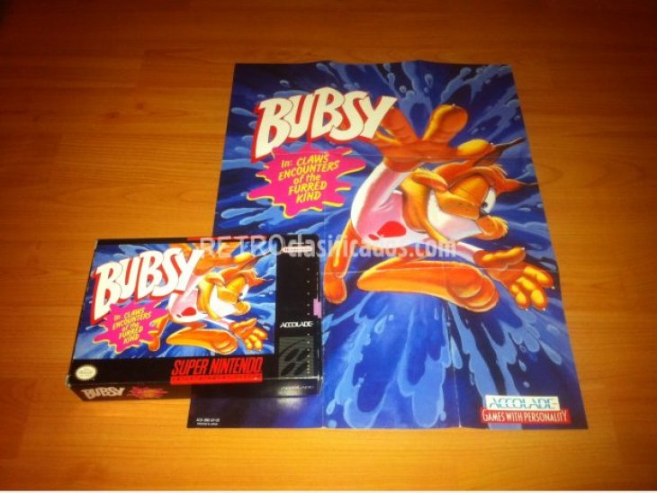 Bubsy Juego original Super Nintendo 6