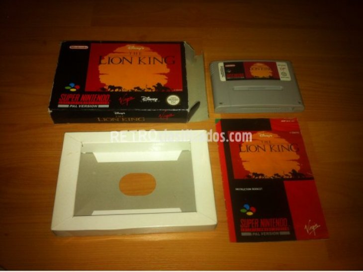 The Lion King juego original SNES 1