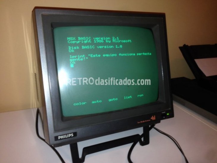 Monitor + Impresora MSX 2