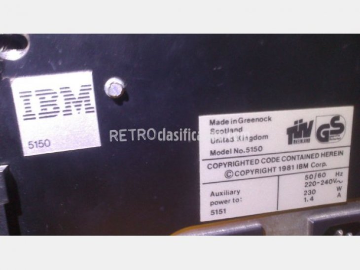 PC IBM 5150 para coleccionistas. 2