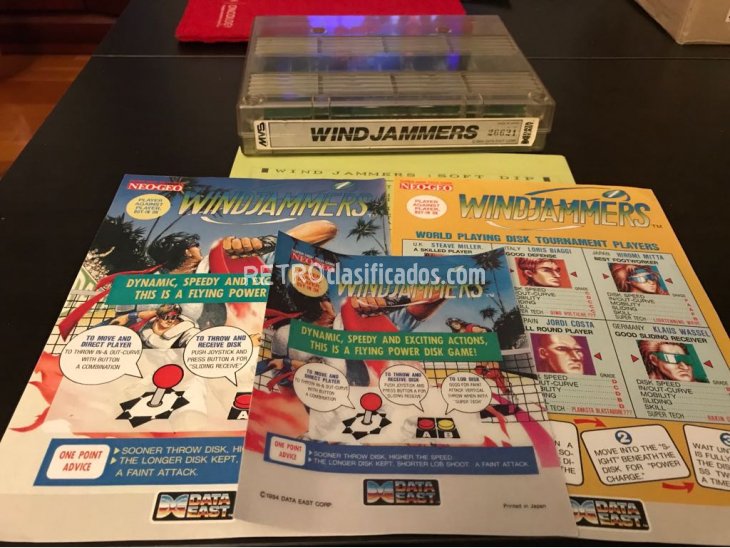 Windjammers Neo Geo MVS Cartucho SNK