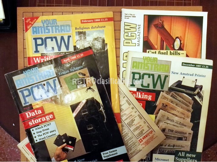 lote soft, discos y revistas PCW 1