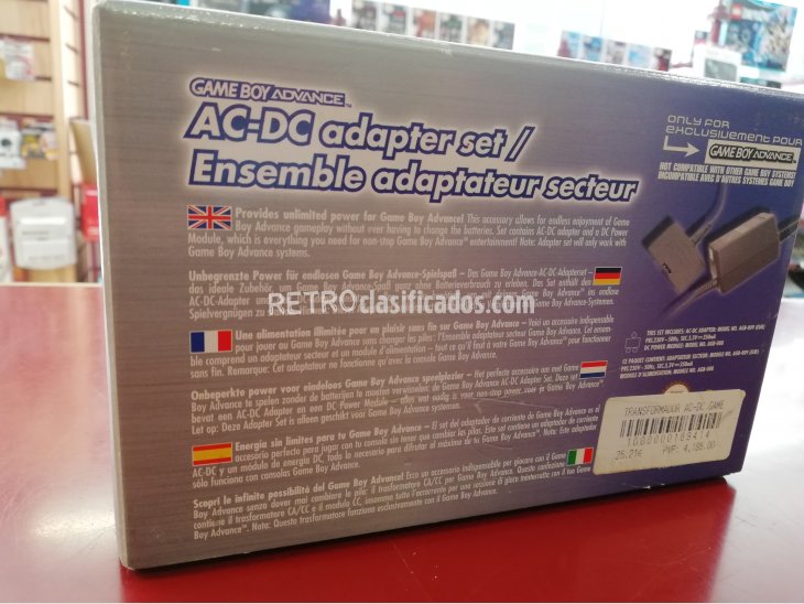 AC-DC ADAPTADOR CORRIENTE GAMEBOY ADVANCE (NUEVO) 1
