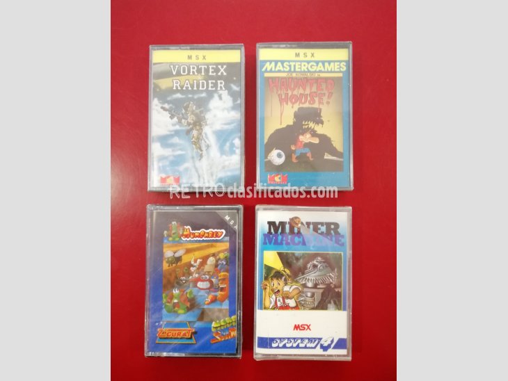 PACK JUEGOS MSX HAUNTED+VORTEX+MINER+HUMPHREY 1