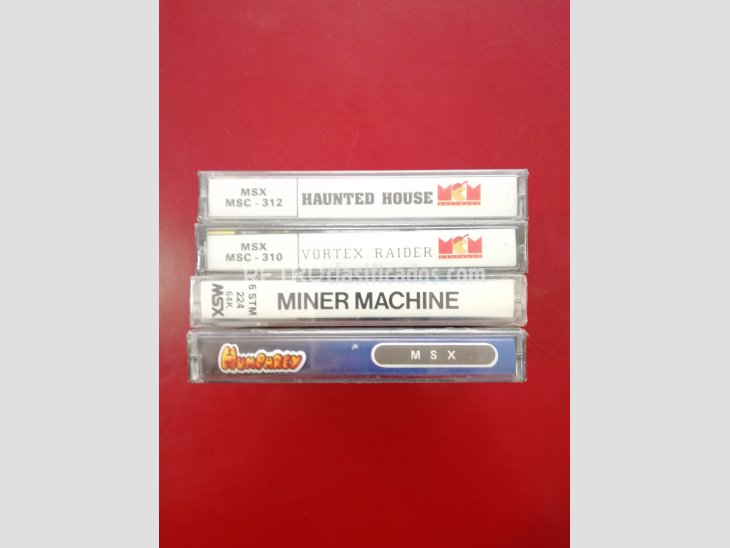 PACK JUEGOS MSX HAUNTED+VORTEX+MINER+HUMPHREY 2