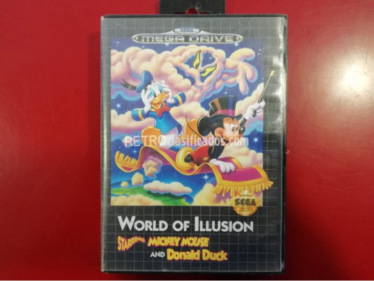 JUEGO MEGA DRIVE WORLD OF ILLUSION MICKEY MOUSE AND DONALD 1