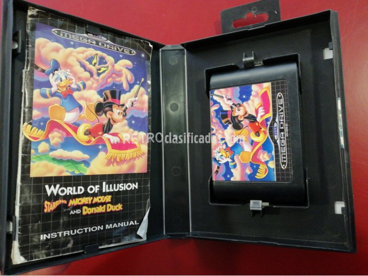 JUEGO MEGA DRIVE WORLD OF ILLUSION MICKEY MOUSE AND DONALD 2