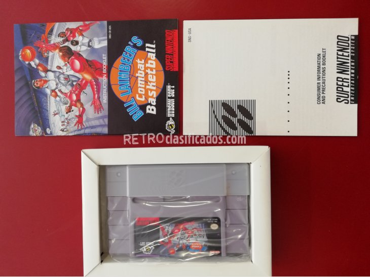 JUEGO NUEVO BILL LAIMBEER'S SUPER NINTENDO 3