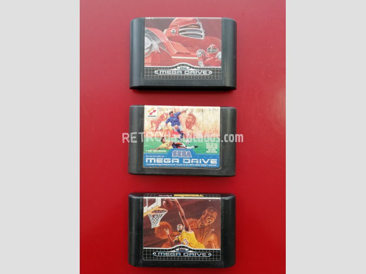PACK 3 JUEGOS MEGADRIVE SIN CAJA 2