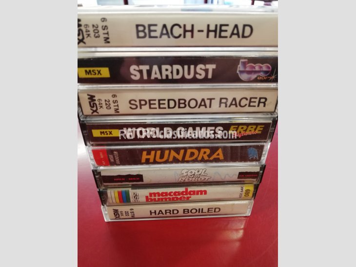 PACK DE 8 JUEGOS MSX 2ª MANO CINTA  2