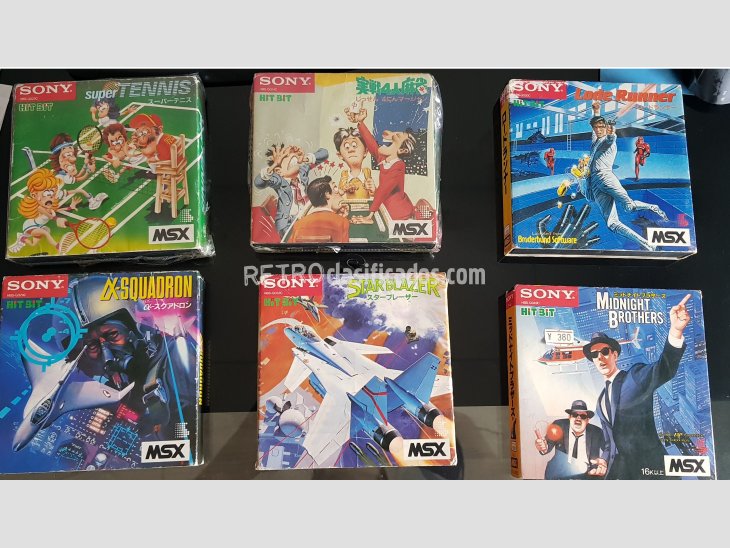 Pack 6 juegos Sony MSX