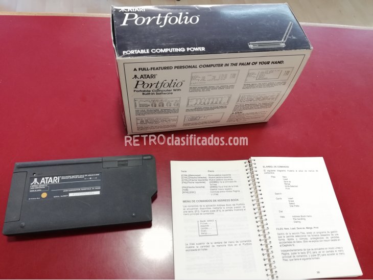 ATARI PORTFOLIO SIN USO+MEMORIA 64 KILOBYTES 2