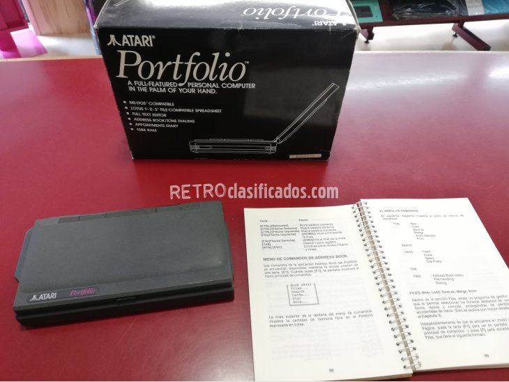 ATARI PORTFOLIO SIN USO+MEMORIA 64 KILOBYTES 3