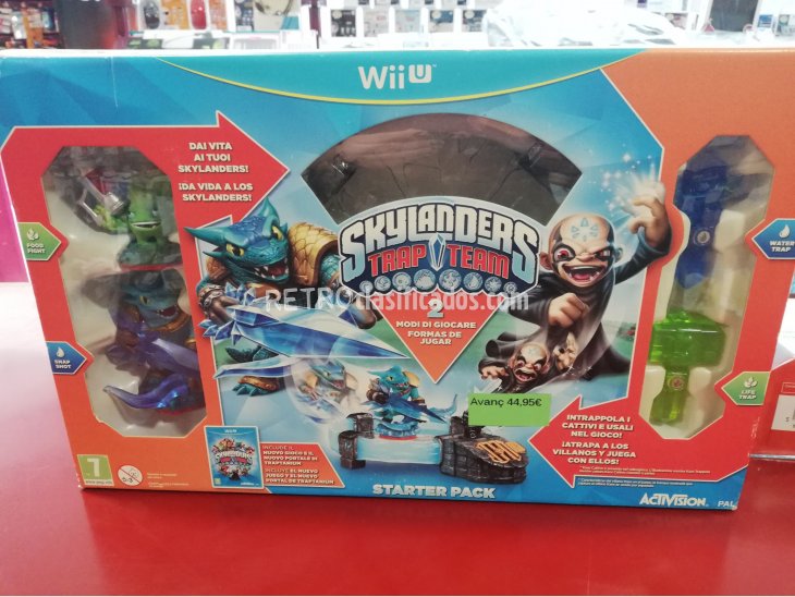 PACK SKYLANDERS TRAP TEAM+MUÑECOS WII U NUEVO 2