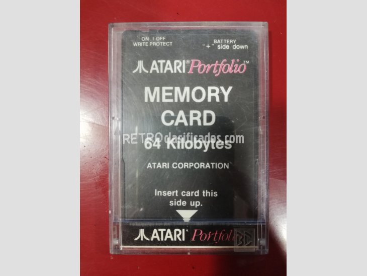ATARI PORTFOLIO SIN USO+MEMORIA 64 KILOBYTES 5