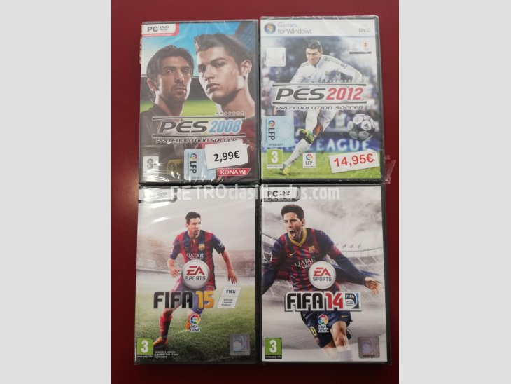 PACK JUEGOS PC FUTBOL NUEVOS 1