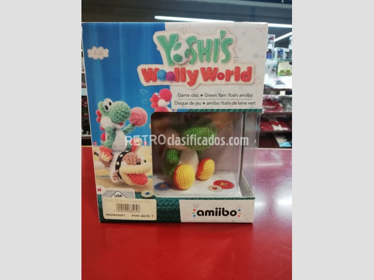 JUEGO YOSHI'S WOOLLY WORLD+AMIIBO YOSHI WII U NUEVO 2