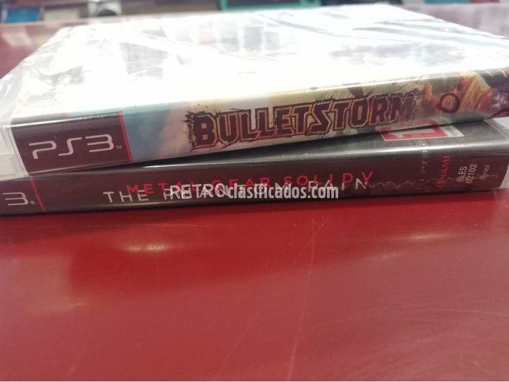 PACK METAL GEAR SOLID V+BULLETSTORM PRECINTADOS PS3 1