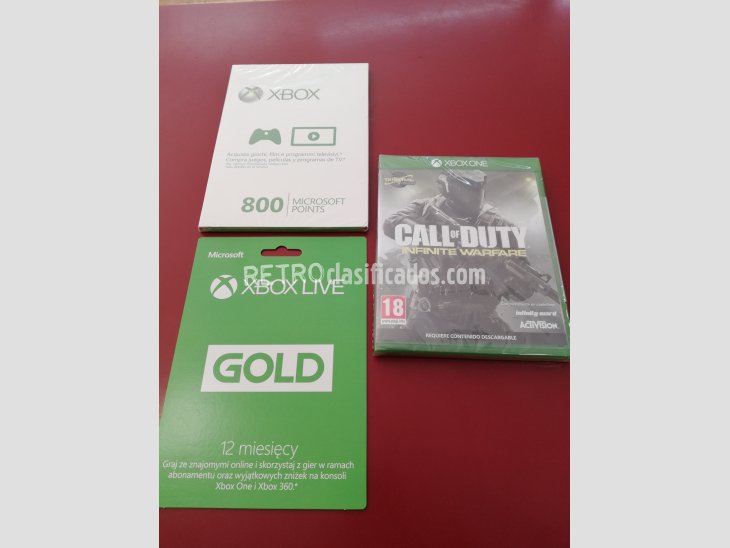 PACK XBOX ONE JUEGO+POINTS+LIVE GOLD PRECINTADO TODO 1