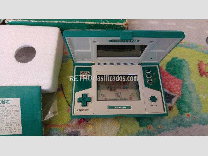 nintendo game&watch green house completa 3