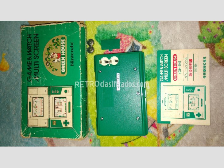 nintendo game&watch green house completa 5