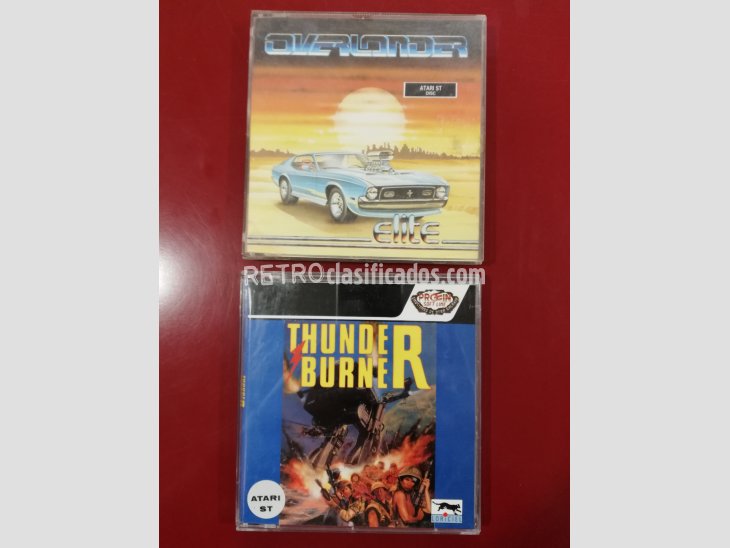 PACK OVERLONDER+THUNDER BURNER ATARI ST 1