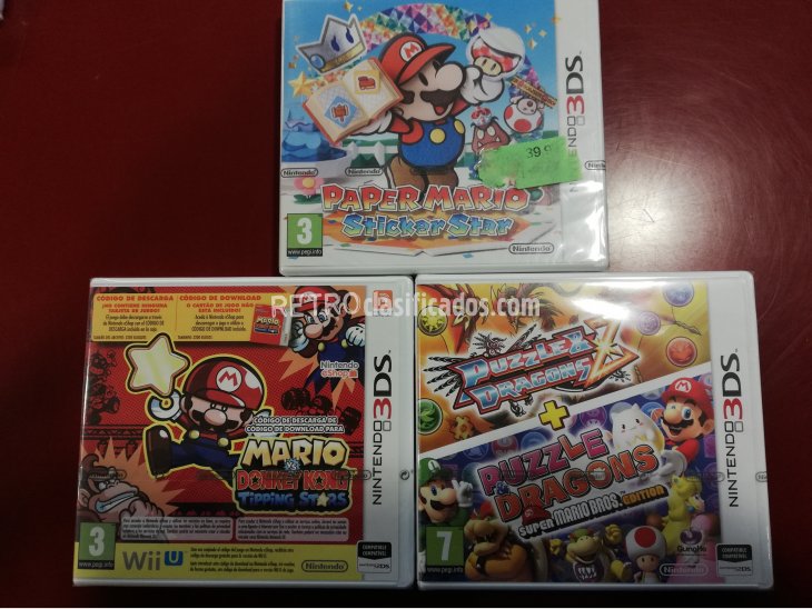 PACK 3 JUEGOS NINTENDO 3DS PRECINTADOS 2