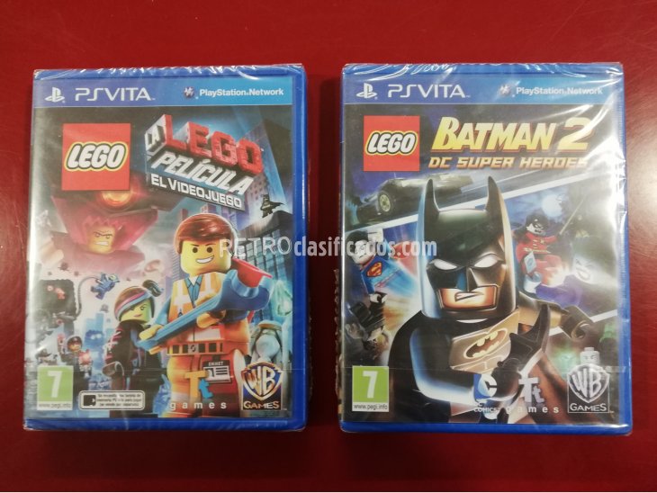 PACK LEGO LA PELICULA VIDEOJUEGO+LEGO BATMAN 2 PS VITA