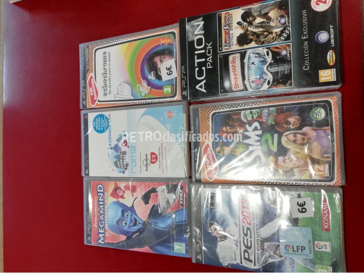 PACK 7 JUEGOS PARA PSP PRECINTADOS 2