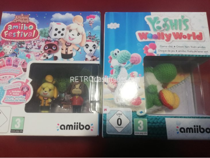 PACK YOSHI'S+AMIIBO+ANIMAL CROSSING+2 AMIIBOS WIIU PRECINTAD 1