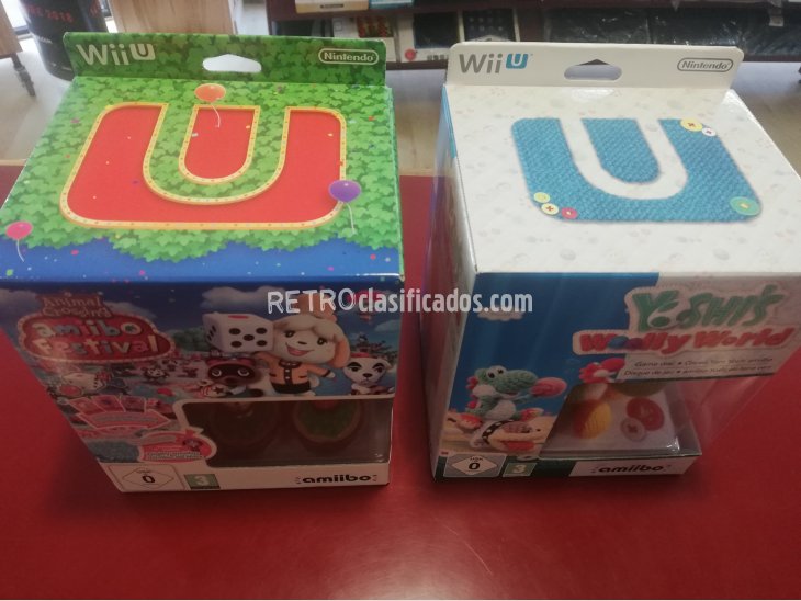 PACK YOSHI'S+AMIIBO+ANIMAL CROSSING+2 AMIIBOS WIIU PRECINTAD 2