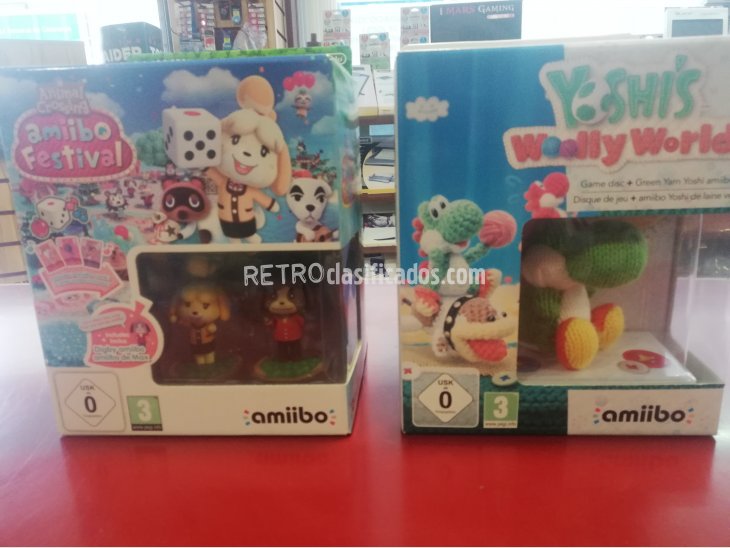 PACK YOSHI'S+AMIIBO+ANIMAL CROSSING+2 AMIIBOS WIIU PRECINTAD 3