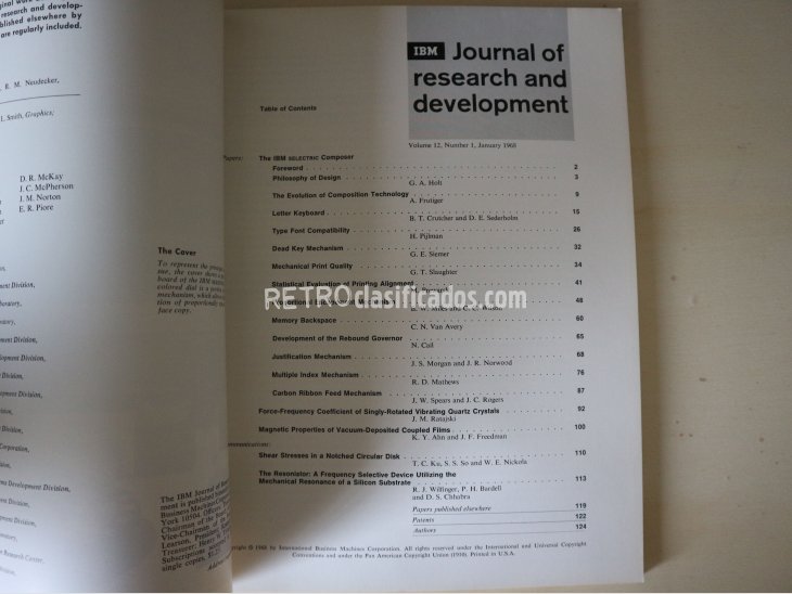 IBM Journal Vol. 12 nº1, January 1968 2