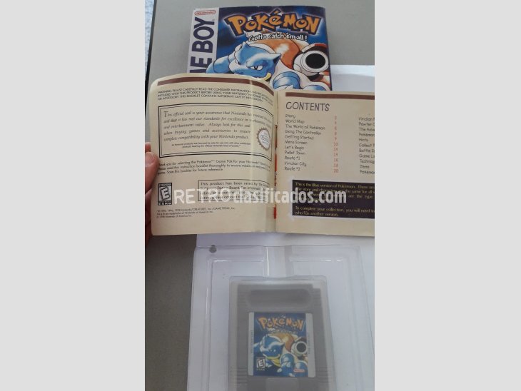 CARTUCHO PARA GAME BOY COLOR - POKÉMON AZUL 3