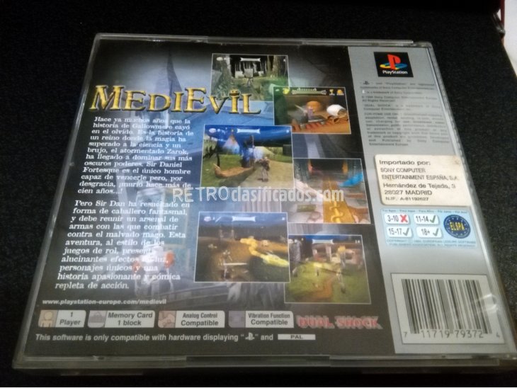 Medievil Sony Playstation con manual 3