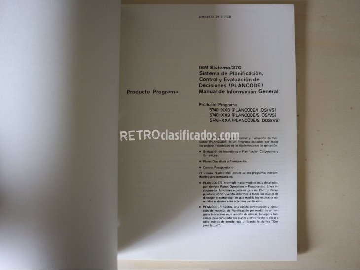 IBM Sistema/370 Manual de Información General 2