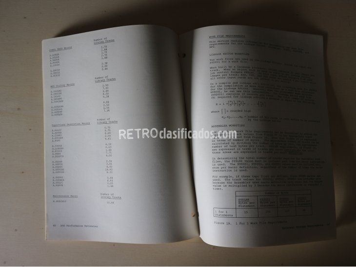 IBM System/360 – Disk Operating System, Performance Estimate 2