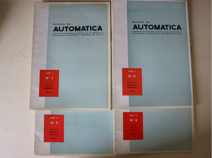 Lote Revistas de Automática nº 1 a 4- Años 68-69