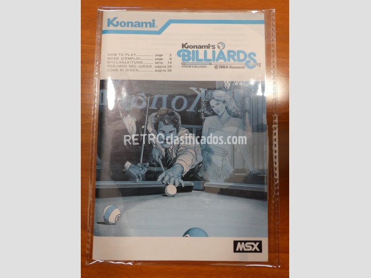 BILLIARD de Konami RC706 3