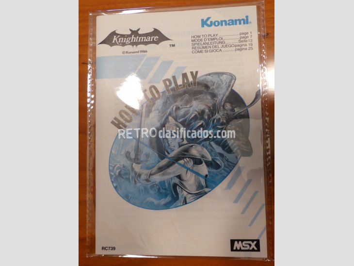KNIGHTMARE de Konami RC739 3